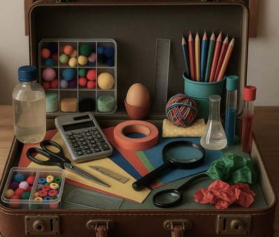 The suitcase of materials